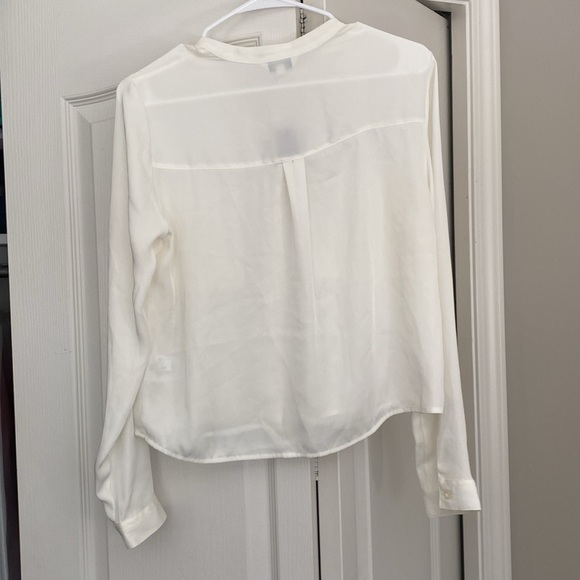 NWT Express Cream Button Up Blouse - Picture 2 of 5